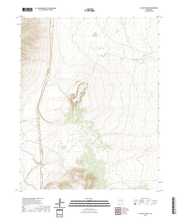 USGS Topographic Map – La Segita Peaks
