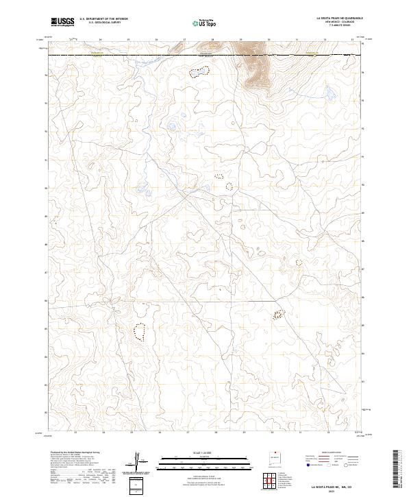 USGS Topographic Map – La Segita Peaks NE
