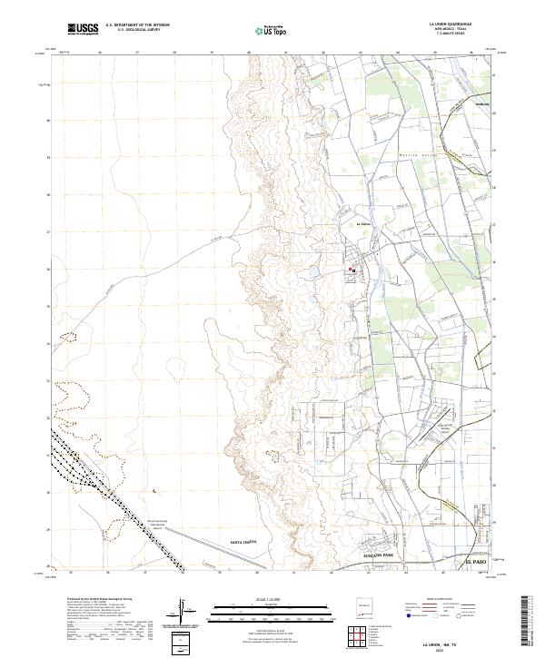 USGS Topographic Map – La Union