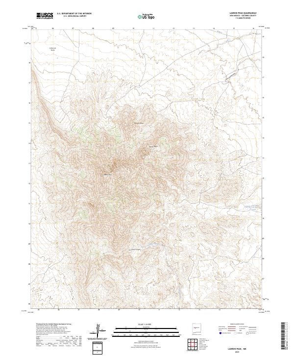 USGS Topographic Map – Ladron Peak