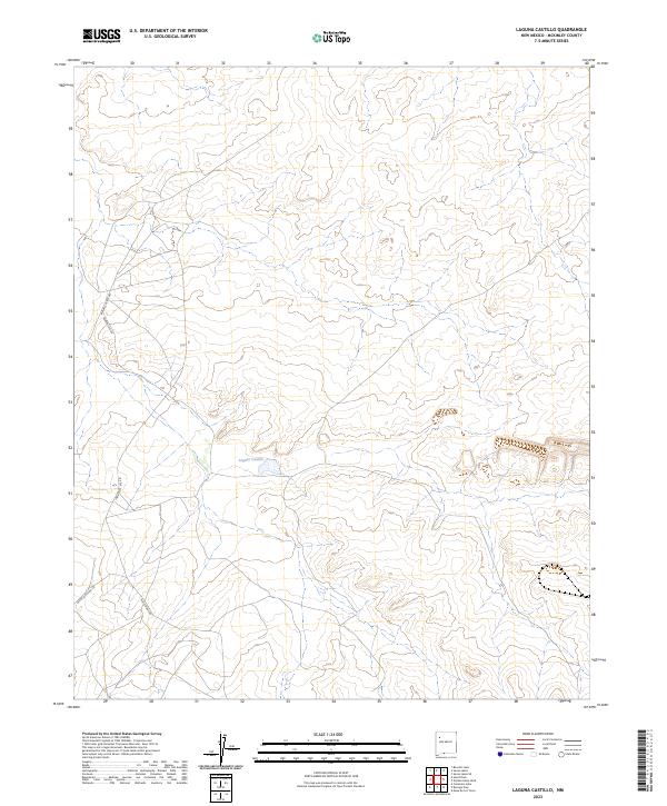 USGS Topographic Map – Laguna Castillo