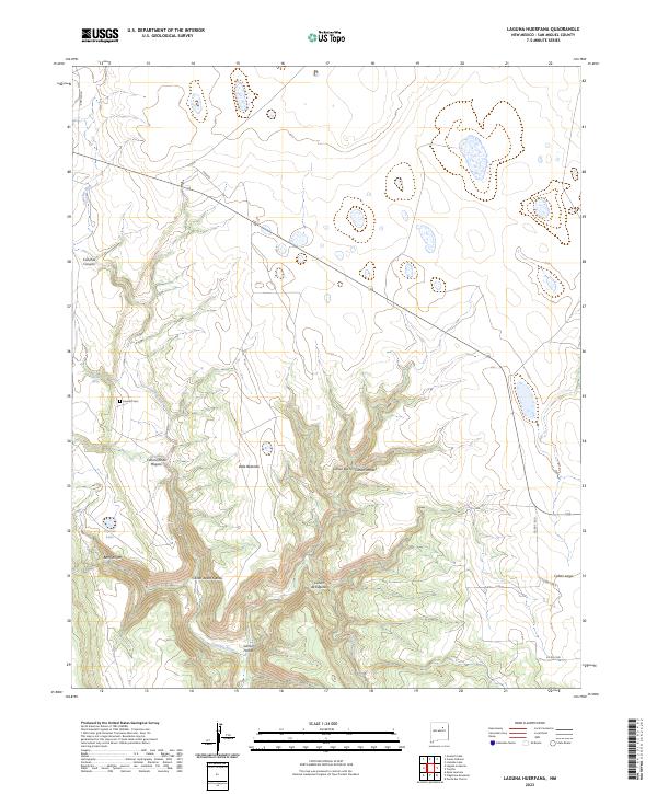 USGS Topographic Map – Laguna Huerfana