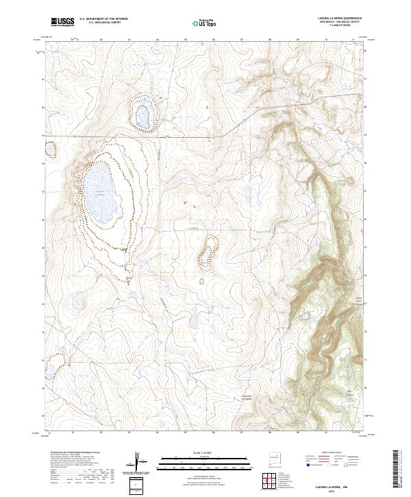 USGS Topographic Map – Laguna La Monia