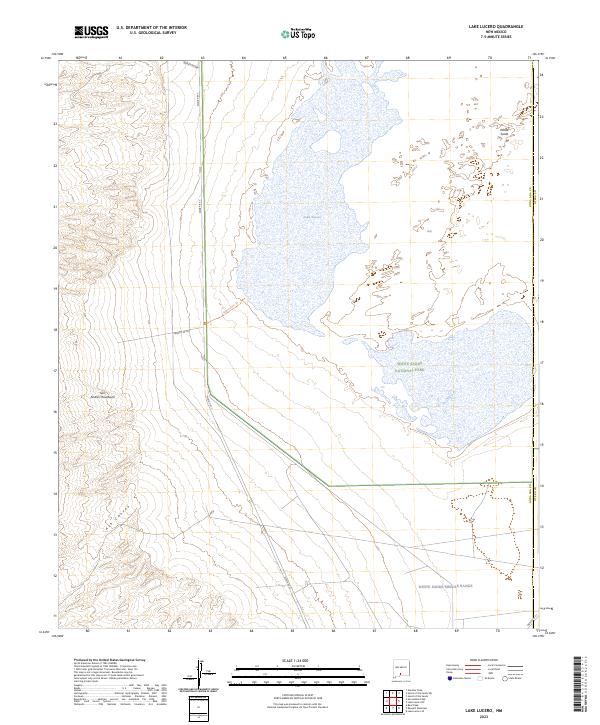 USGS Topographic Map – Lake Lucero