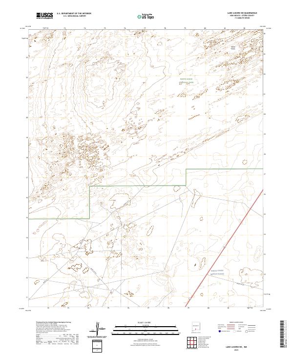 2023 Map of Lake Lucero NE, 2023 Print