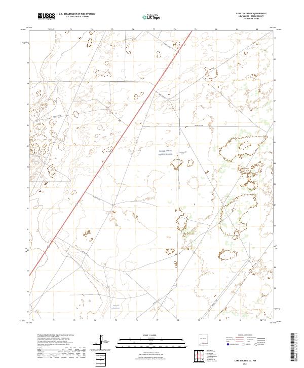 USGS Topographic Map – Lake Lucero SE