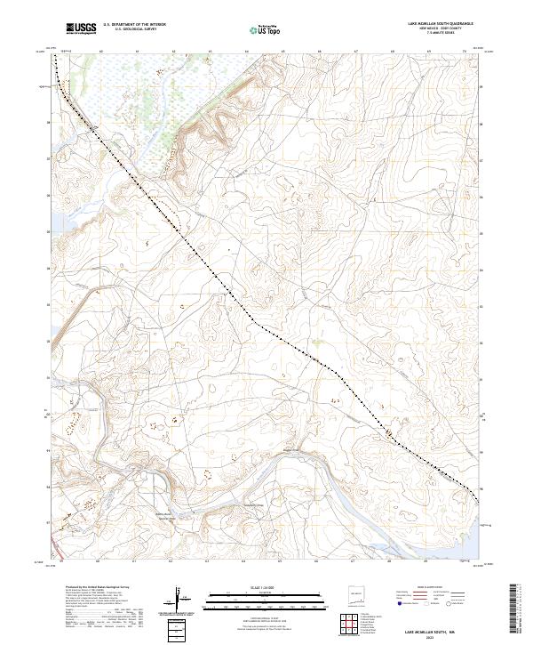 USGS Topographic Map – Lake McMillan South