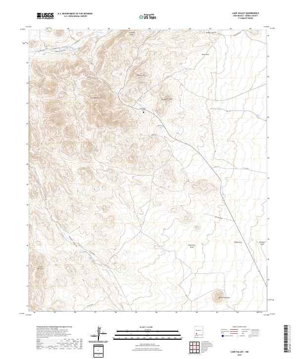 USGS Topographic Map – Lake Valley