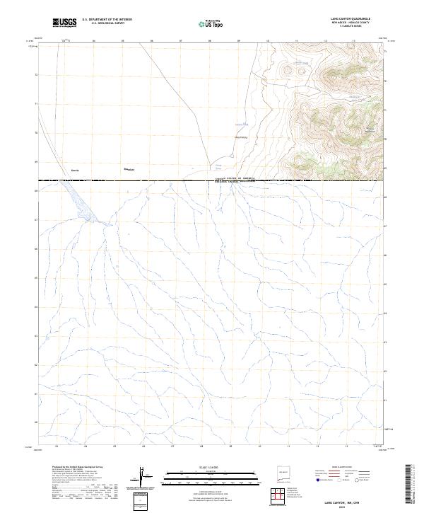 USGS Topographic Map – Lang Canyon