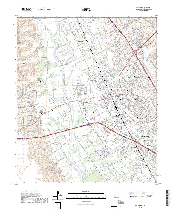 USGS Topographic Map – Las Cruces