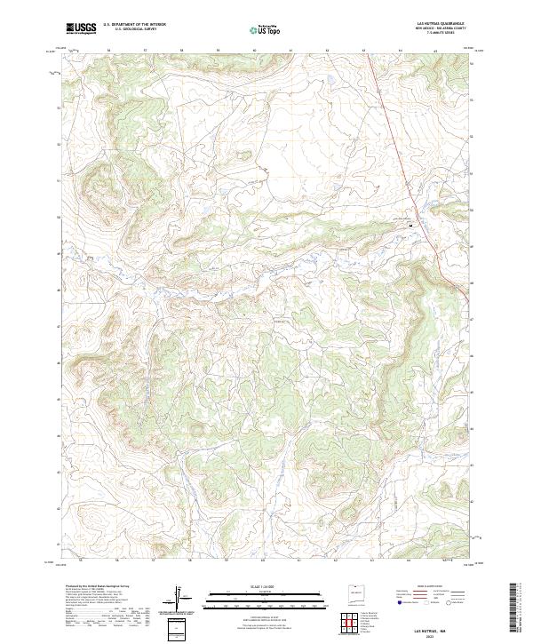 USGS Topographic Map – Las Nutrias