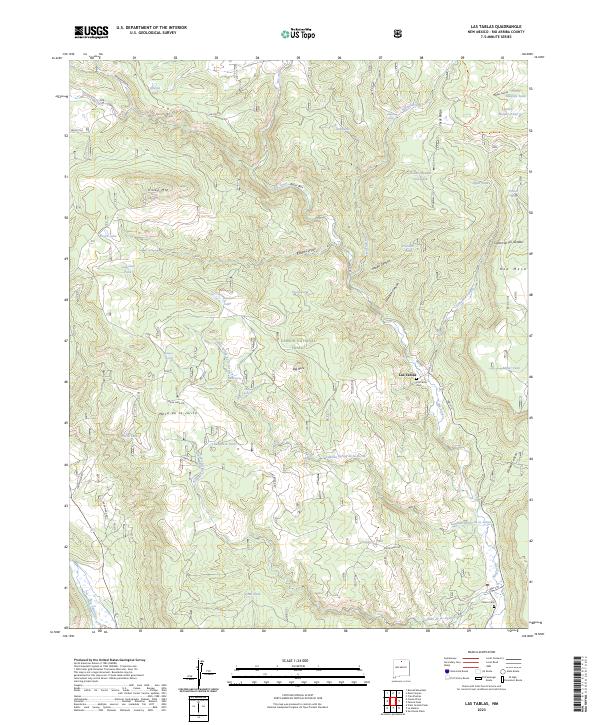 USGS Topographic Map – Las Tablas