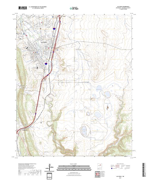USGS Topographic Map – Las Vegas
