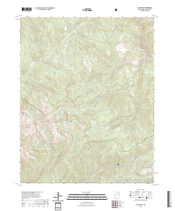 USGS Topographic Map – Latir Peak