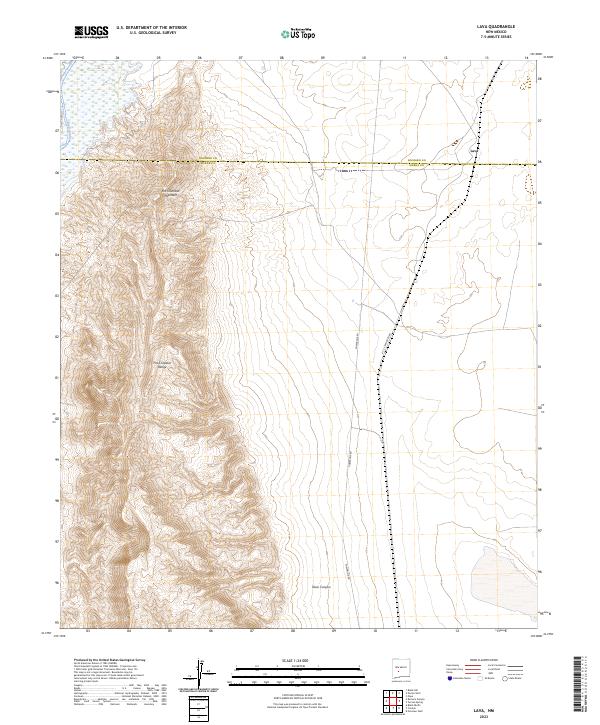 USGS Topographic Map – Lava