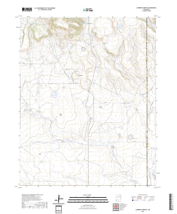 USGS Topographic Map – Lawrence Arroyo