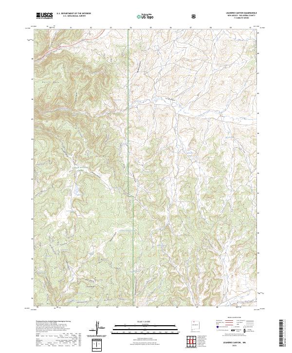 USGS Topographic Map – Leandro Canyon