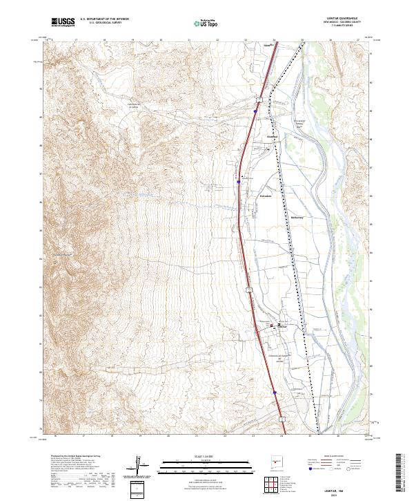 USGS Topographic Map – Lemitar