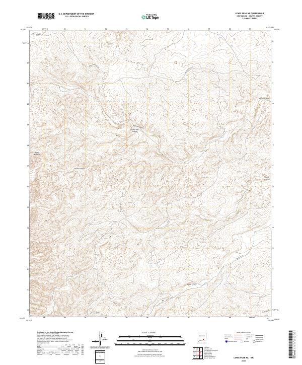 USGS Topographic Map – Lewis Peak NE