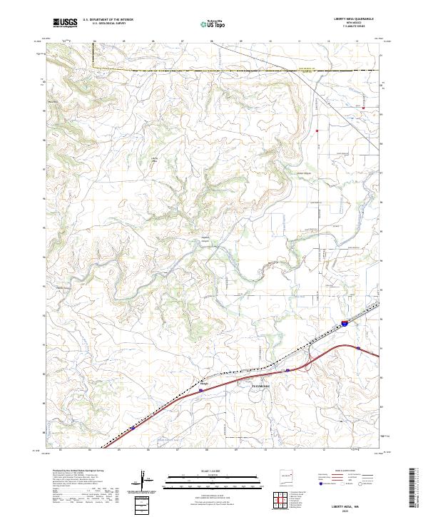 USGS Topographic Map – Liberty Mesa