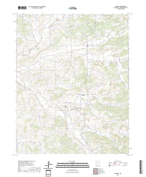 USGS Topographic Map – Lindrith