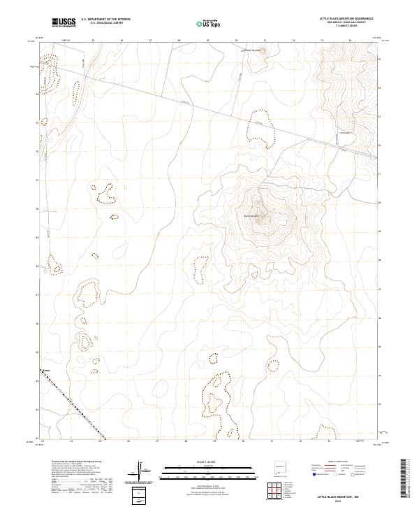 USGS Topographic Map – Little Black Mountain