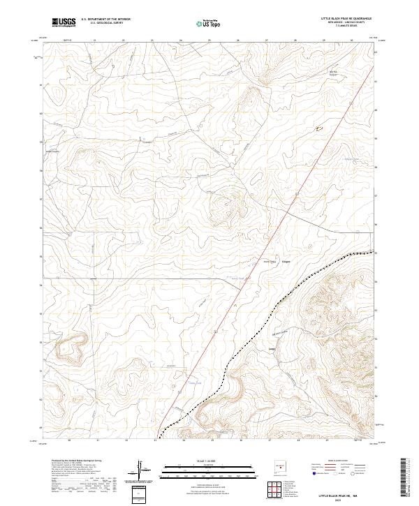 USGS Topographic Map – Little Black Peak NE