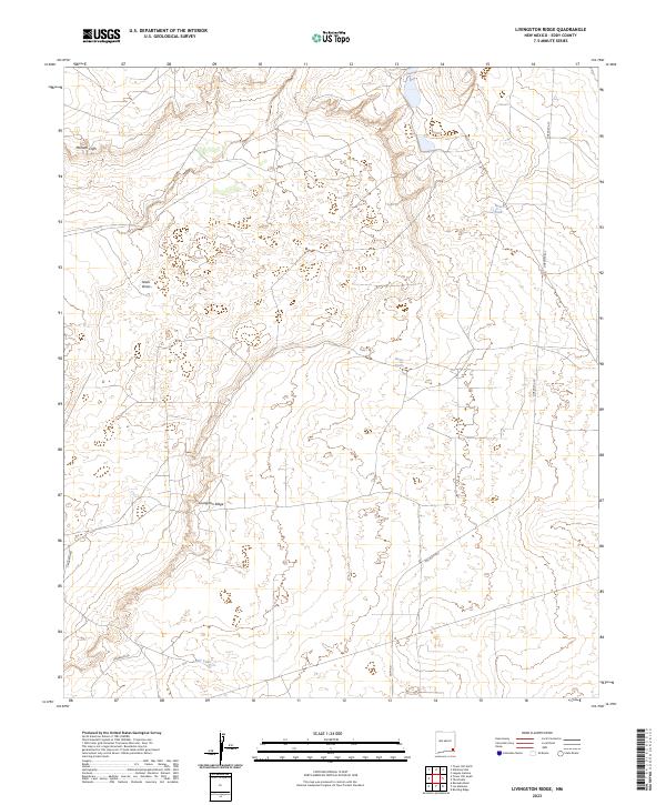 USGS Topographic Map – Livingston Ridge