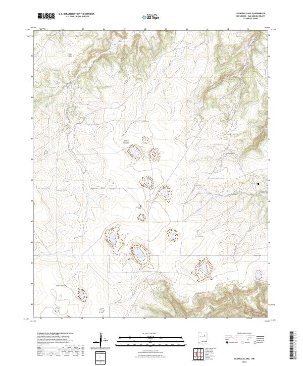 USGS Topographic Map – Llonidas Lake