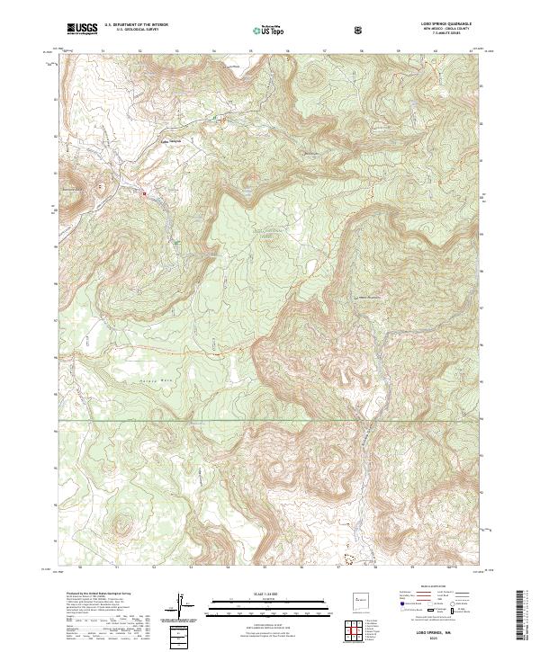 USGS Topographic Map – Lobo Springs