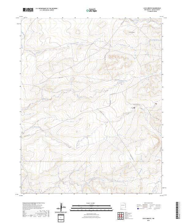 USGS Topographic Map – Loco Arroyo