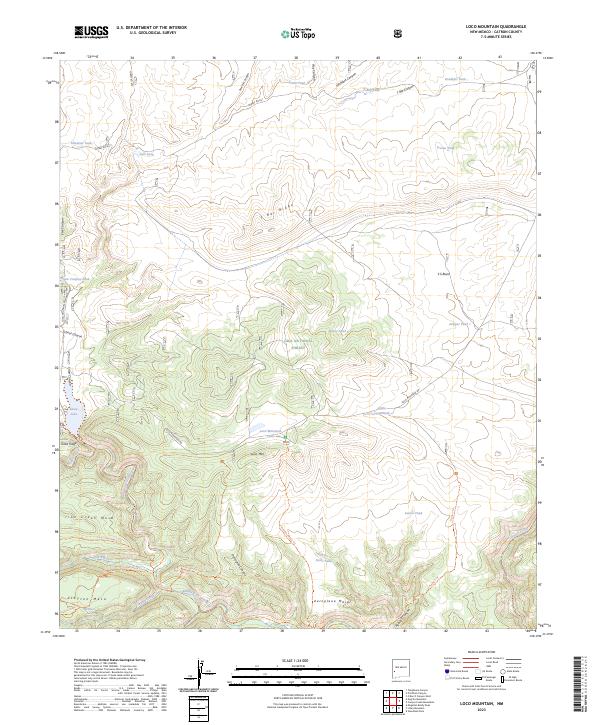 USGS Topographic Map – Loco Mountain
