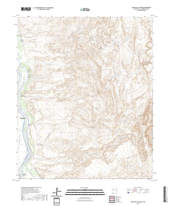 USGS Topographic Map – Loma De Las Canas