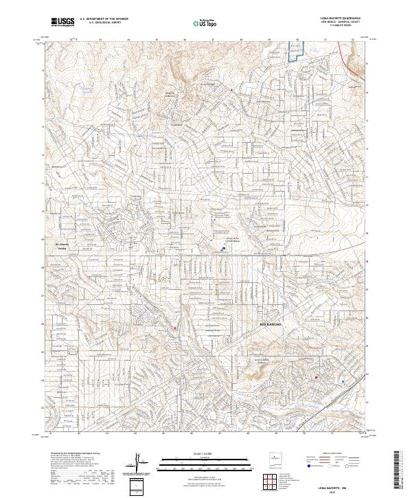 USGS Topographic Map – Loma Machete