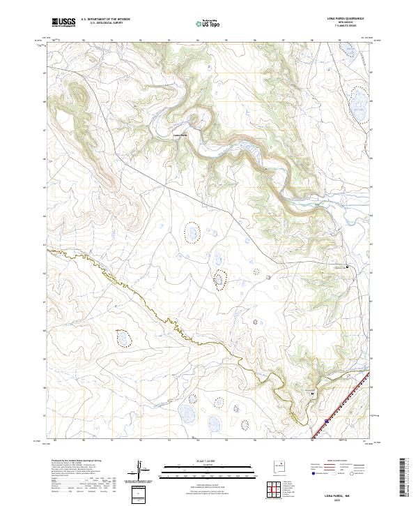 USGS Topographic Map – Loma Parda