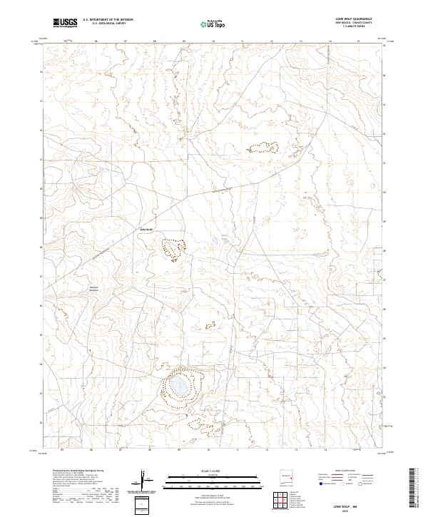 USGS Topographic Map – Lone Wolf