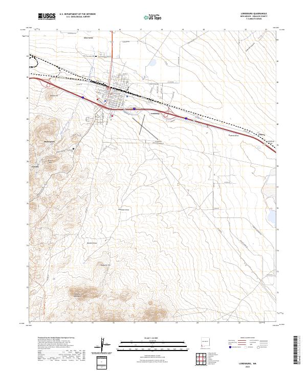 USGS Topographic Map – Lordsburg