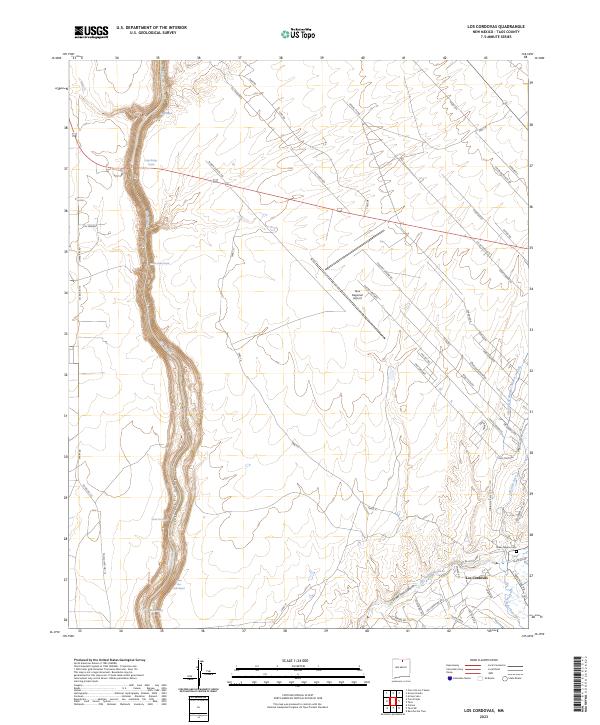 USGS Topographic Map – Los Cordovas