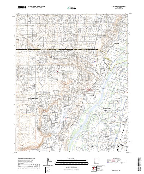 USGS Topographic Map – Los Griegos