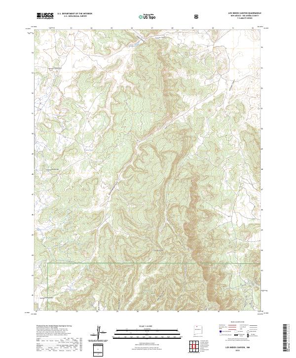 USGS Topographic Map – Los Indios Canyon