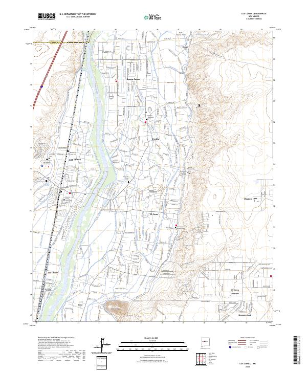 USGS Topographic Map – Los Lunas