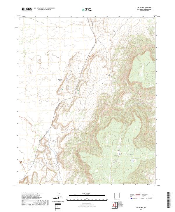 USGS Topographic Map – Los Pilares