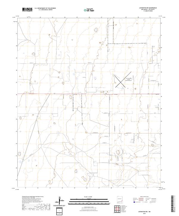 USGS Topographic Map – Lovington NW