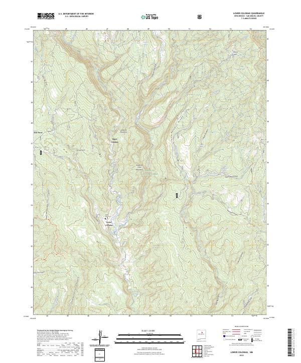 USGS Topographic Map – Lower Colonias