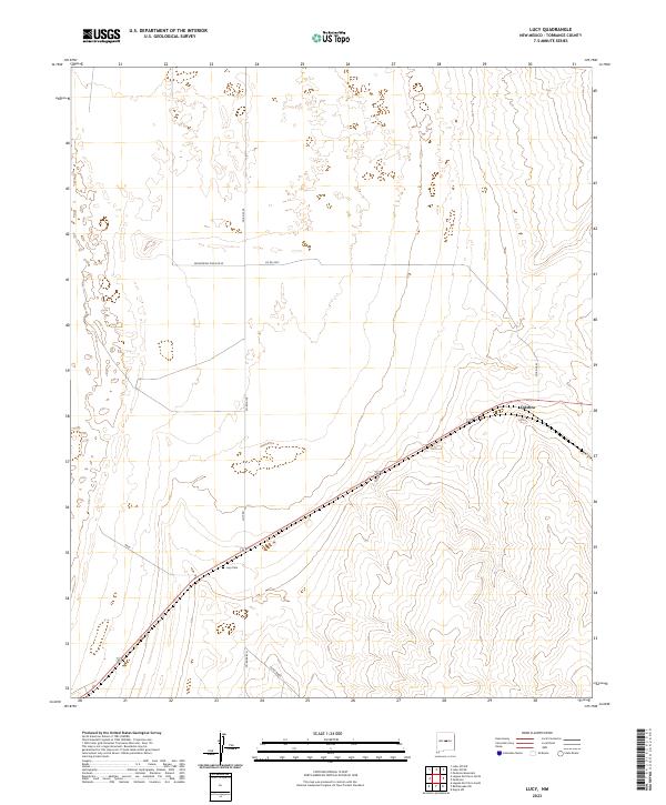 USGS Topographic Map – Lucy