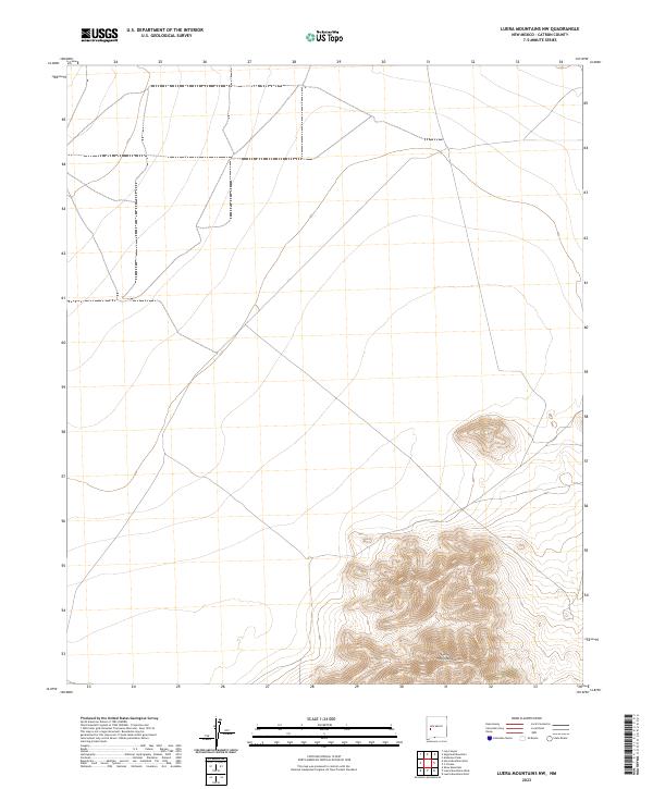 2023 Map of Luera Mountains NW, 2023 Print