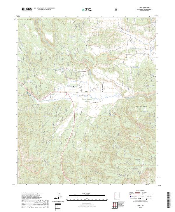 USGS Topographic Map – Luna