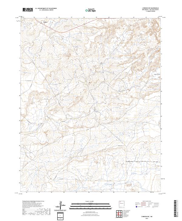 USGS Topographic Map – Lybrook NW