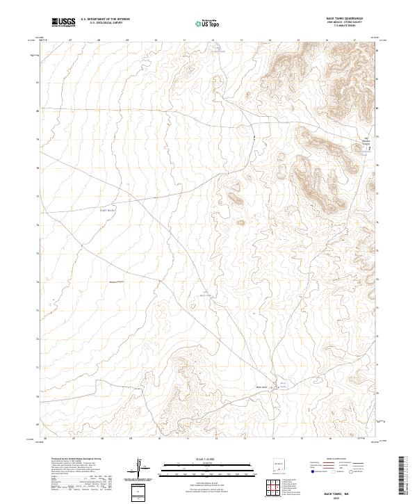 USGS Topographic Map – Mack Tanks