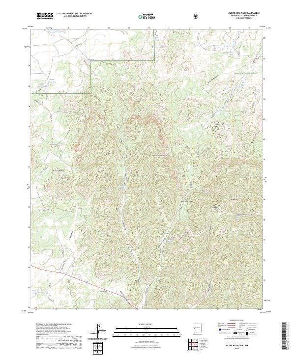 USGS Topographic Map – Madre Mountain